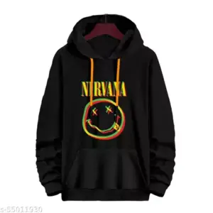 Nirvana Smiley Black Hoodie