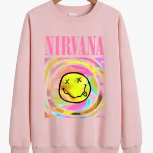 nirvana smiley face sweatshirt